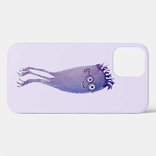 Süße Figur Lila Nerdy Case-Mate iPhone Hülle (Rückseite (Horizontal))