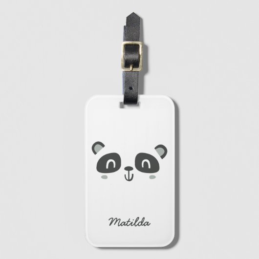 Süße Figur Panda Gepäckanhänger (Vorderseite Vertikal)