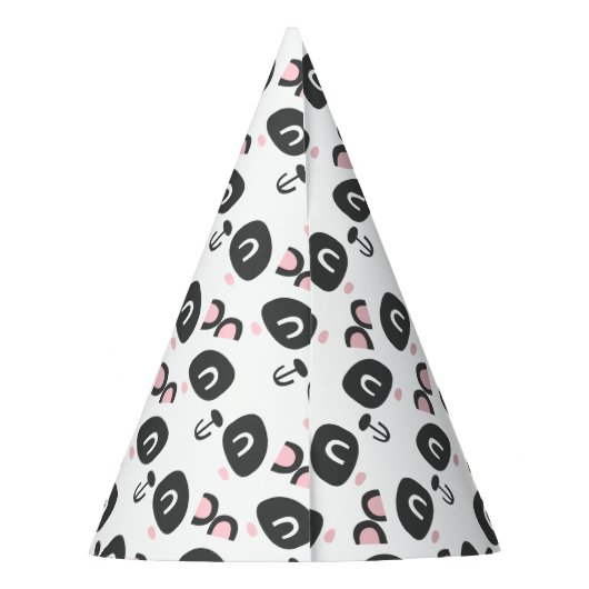 Süße Figur Panda Kindergeburt Partyhütchen (Rückseite)