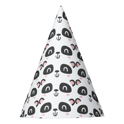 Süße Figur Panda Kindergeburt Partyhütchen (Vorderseite)