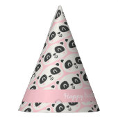 Süße Figur Panda Kindergeburt Partyhütchen (Links)