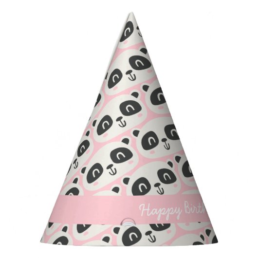 Süße Figur Panda Kindergeburt Partyhütchen (Links)