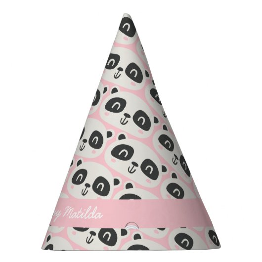 Süße Figur Panda Kindergeburt Partyhütchen (Rechts)