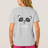 Süße Figur Panda KinderGeburtstagsbekleidung T-Shirt (Rückseite)