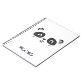 Süße Figur Panda Notizblock (Linke Seite)