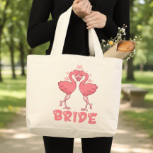 Süße Flamingo-Hochzeit Tropische Strand Braut