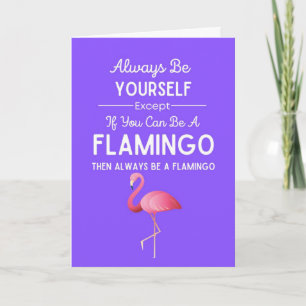 Süße Flamingo Karten Lustiger Humor Rosa Vogel Hum