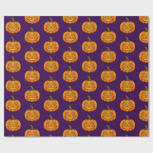 Süße Flammende Kürbis-Halloween-Verpackung Geschenkpapier