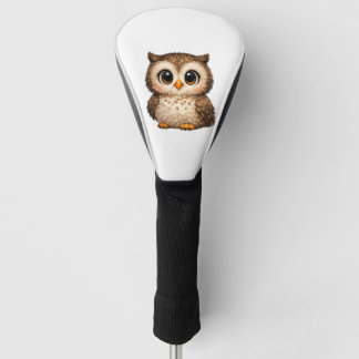 Süße Flauschige Eule Große Augen Cartoon Digitalku Golf Headcover