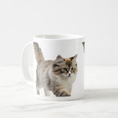 Süße flauschige Katzen-Kaffeetasse Kaffeetasse (Vorderseite Links)