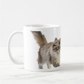 Süße flauschige Katzen-Kaffeetasse Kaffeetasse (Links)