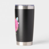 Süße flauschige Monster-Reisebecher Thermobecher (Rückseite)