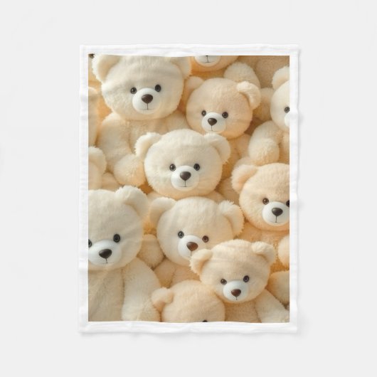 Süße flauschige Teddybären-Decke Fleecedecke (Vorderseite)
