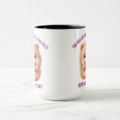 Süße flauschige Valentinsfigur mit Herz  Tasse (Zentrum)