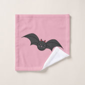 Süße Fledermaus Badhandtuch Set (Waschlappen)