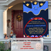 Süße Fledermaus Er oder Sie Halloween Geschlechtse Einladung
