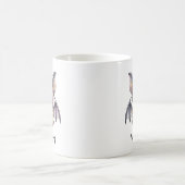 Süße Fledermaus liest ein Buch Custom Kaffeetasse (Mittel)