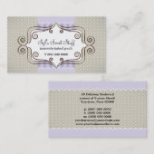 Süße Flieder und Tupfen Visitenkarte (Vorne/Hinten)