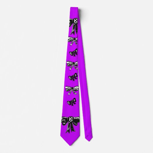 Süße Fliege (Fuchsia Pop) Krawatte (Vorderseite)