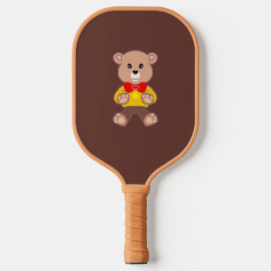 Süße Fliege Teddybär Blaues Raumschiff Pickleball Schläger