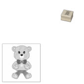 Süße Fliege Teddybär  Gummistempel (Stempel)