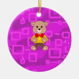 Süße Fliege Teddybär Raumschiff Keramik Ornament