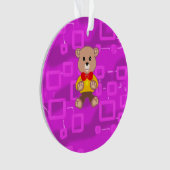 Süße Fliege Teddybär Raumschiff  Ornament (Vorderseite)