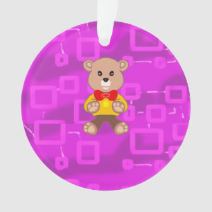 Süße Fliege Teddybär Raumschiff Ornament
