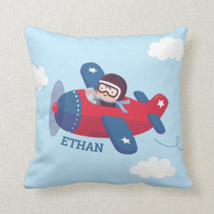 Süße Flieger-Pilot-Flugzeug-Babyzimmer-Dekoration  Kissen