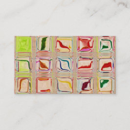 Süße Fliesen-Glasmosaikgewohnheits-Visitenkarte Visitenkarte