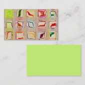 Süße Fliesen-Glasmosaikgewohnheits-Visitenkarte Visitenkarte (Vorne/Hinten)