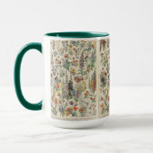 Süße florale botanische Zeichnung von Adolphe Mill Tasse (Links)
