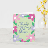 Süße florale Dankeskarten für Lehrer Karte (Gelbe Blume)
