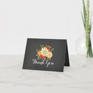 Süße Florale Schiefertafel-Dankeskarte Dankeskarte
