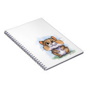 Süße Fluffige Hamster Cartoon Notizblock (Rechte Seite)