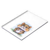 Süße Fluffige Hamster Cartoon Notizblock (Linke Seite)