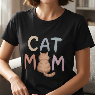 Süße Fluffige Katze Lustige Orange Kitty Hintern L T-Shirt