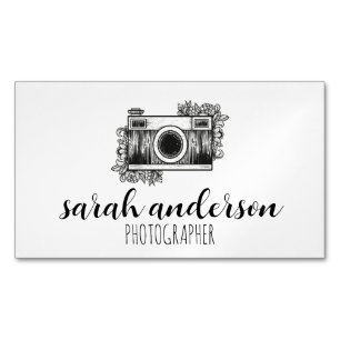 Süße Fotograf Vintage-Kamera Magnetische Visitenkarte