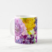 Süße Fragilität Moderne Wasserfarbe Kaffeetasse (Vorderseite Links)