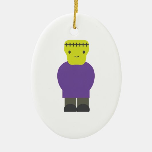 Süsse Frankenstein Monster Keramikornament (Vorne)