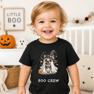 Süße Französische Bulldogge Halloween Hexe Boo Cre Baby T-shirt