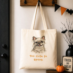 Süße Französische Bulldogge Halloween Mumie Grusel Tragetasche