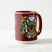 Süße Französische Bulldogge Kaffeetasse (VorderseiteRechts)