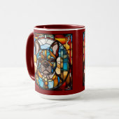 Süße Französische Bulldogge Kaffeetasse (Vorderseite Links)