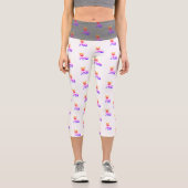 Süße französische Bulldogge neon Leggings (Vorderseite)