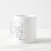Süße Französische Bulldogge Tasse, Hunde Illustrat Kaffeetasse (Vorderseite Links)
