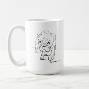 Süße Französische Bulldogge Tasse, Hunde Illustrat Kaffeetasse
