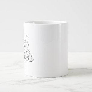 Süße Französische Bulldogge Tasse, Personalisierte Jumbo-Tasse