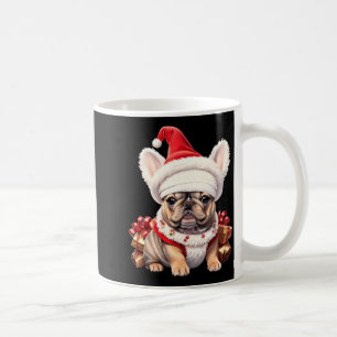 Süße Französische Bulldogge Weihnachtsmann Hut Fro Kaffeetasse