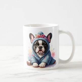 Süße Französische Bulldogge Welpen Tasse